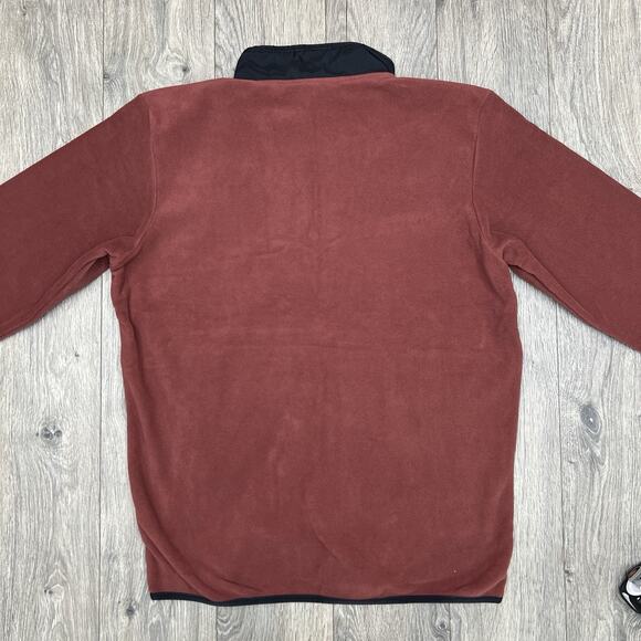 Columbia 1/2 Zip Fleece Jacket Size Small Mens Maroon Sequoia Grove $60 - Picture 8 of 12